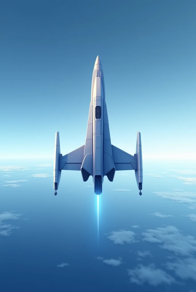 I want a spaceship to serve as a logo, I want something minimalist, I want blue and white
