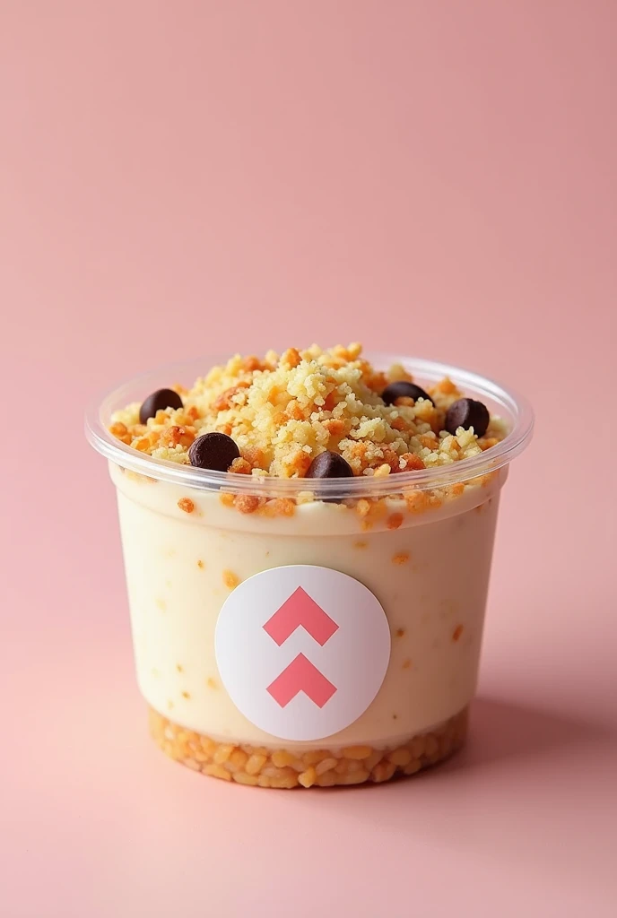MY PRODUCT IS A DESSERT CALLED RICE PUDDING BUT WE REPLACE THE RICE WITH QUINOA OUR BRAND IS CALLED "QUINMILK" WE ADD TOPINS TO OUR PRODUCT AS DECORATION OF GRATED COCONUT OR CHOCOLATE CHIPS.QUINOA IS A PERUVIAN PRODUCT THAT CONTAINS MANY BENEFITS FOR OUR BODY.
My product is in a plastic container Pamolsa Transparent Circular Container 8Oz on the container is pasted the brand logo that says "QUINMILK" in a circular manner but in a zigzag is the logo with a white background and pink edges with a pink bow .