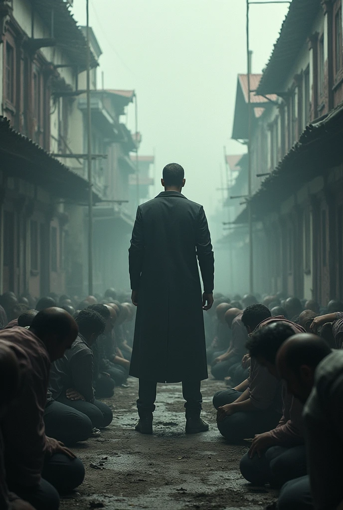 an entire town on its knees and only one man standing