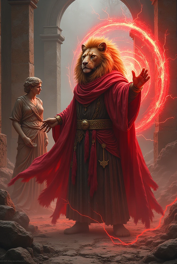 Lion-headed Wizard,ลูกแก้วred,Woman in the Marble,The house is decaying.,red,Phoenix,electricity,