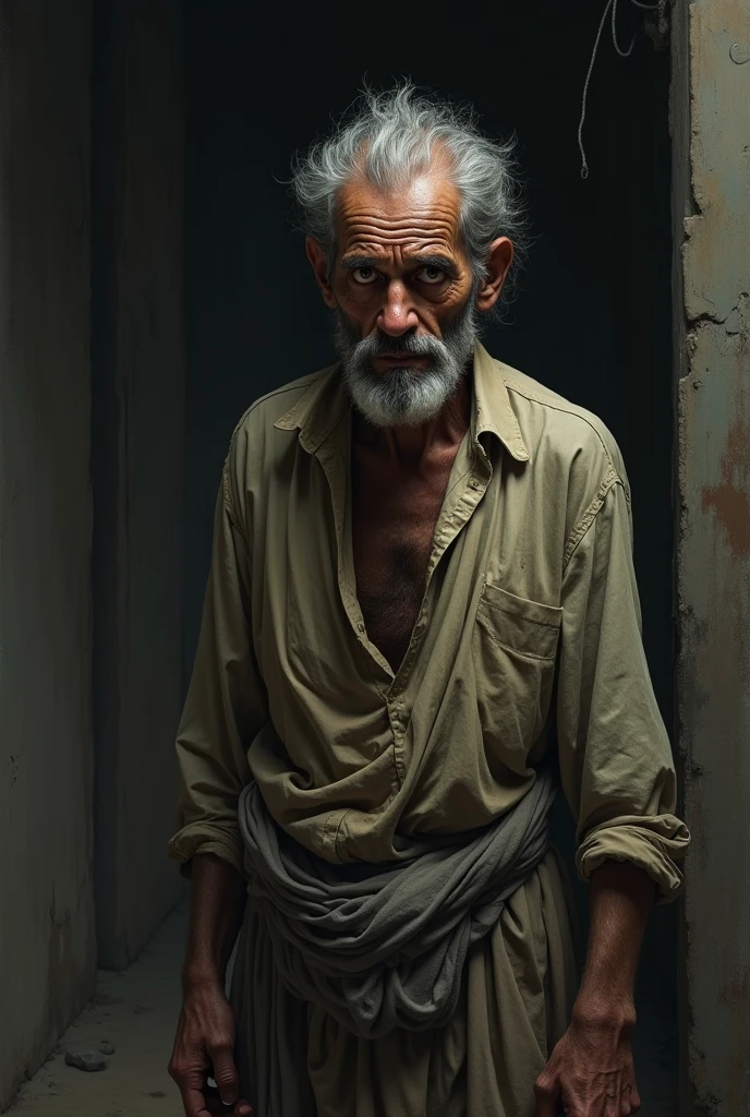 Ai image of Poor man