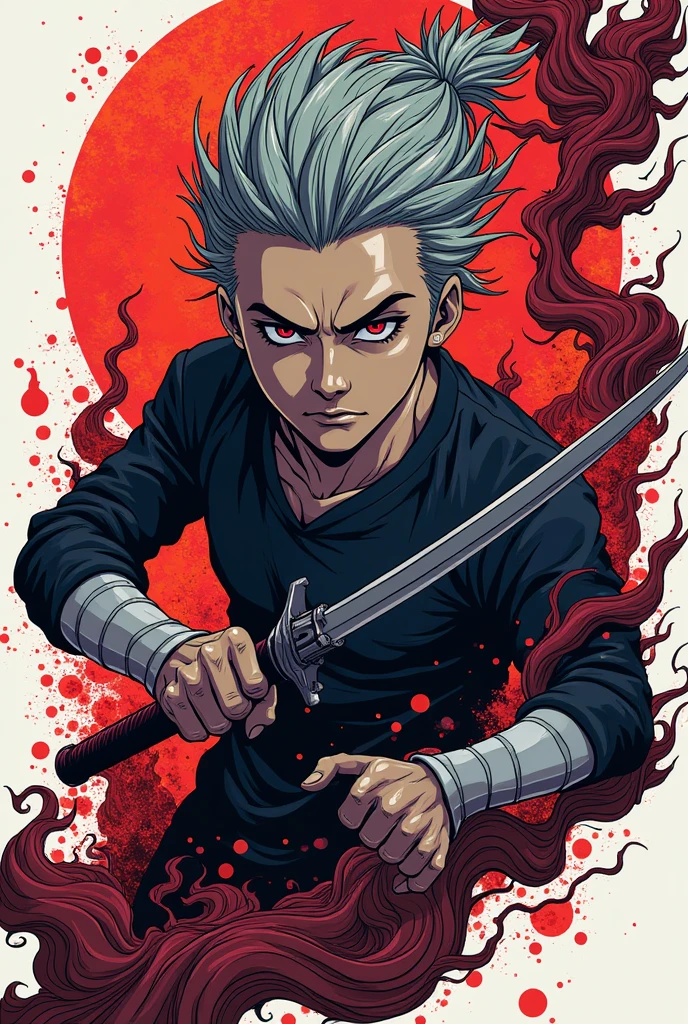 Unique tshirts design based on anime jujutu kisen