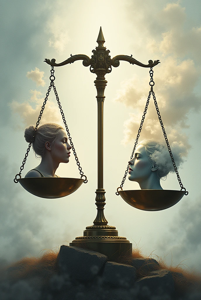A SCALES OF JUSTICE BALANCING EMOTIONS