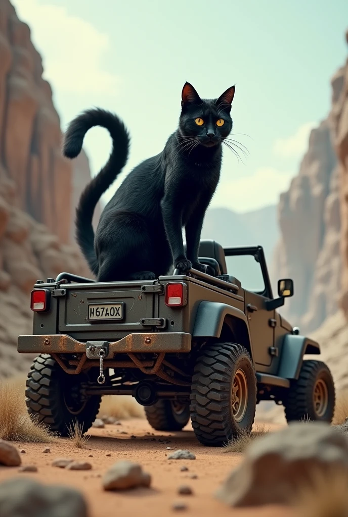 Black cat bike,Jeep,
