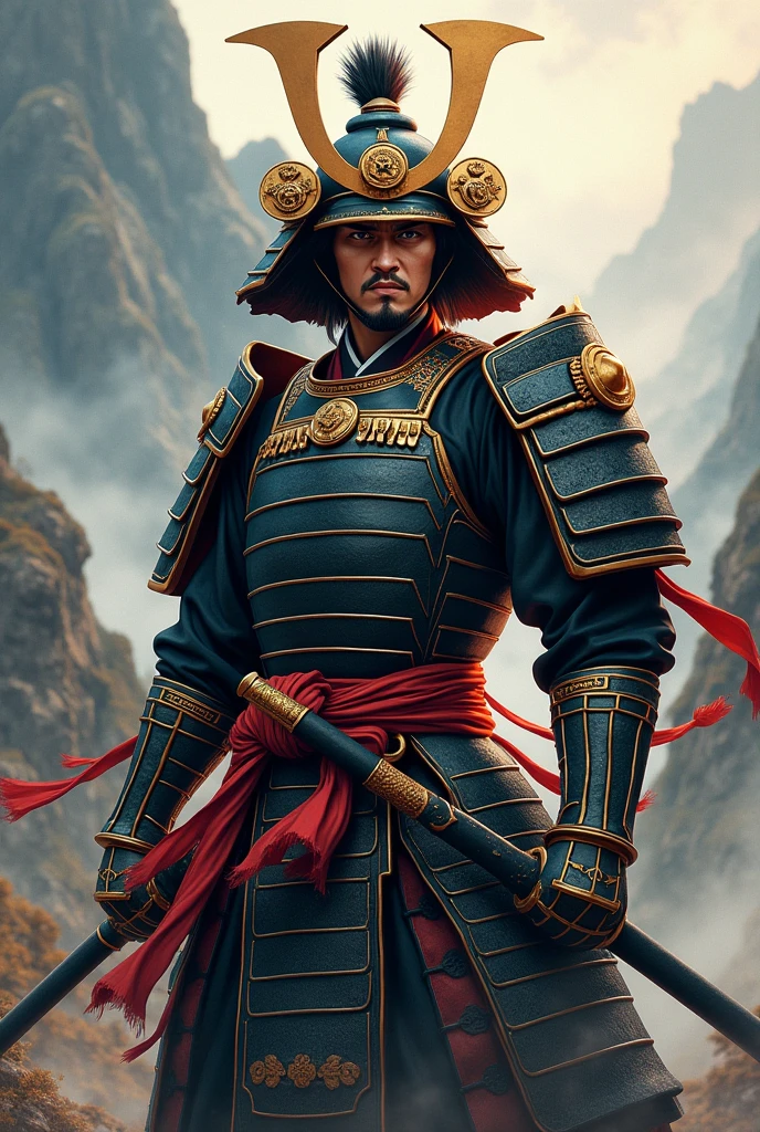 An anime style samurai