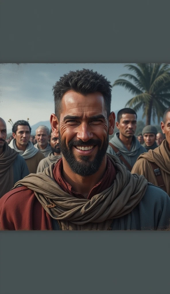 Father: (smiling) “May he grow to be a strong leader for our people.”