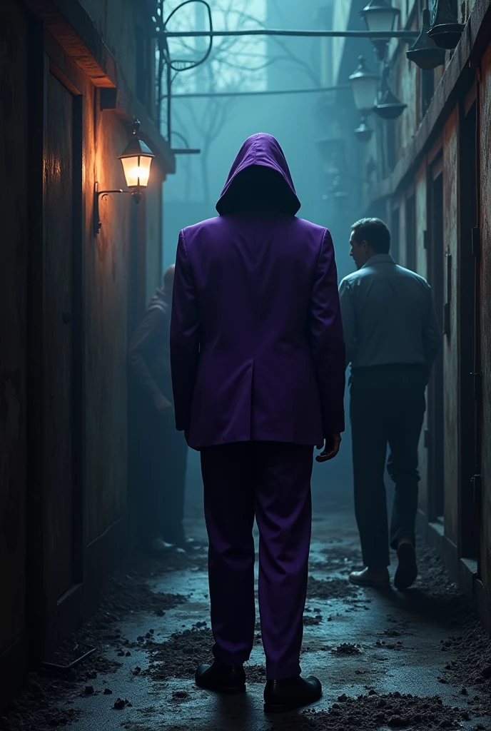 An movie which there are animstronics and a killer in purple suits