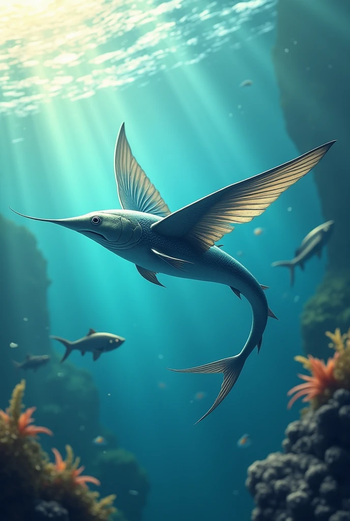 A flying fish