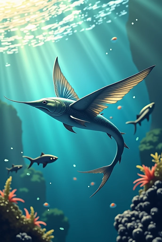 A flying fish