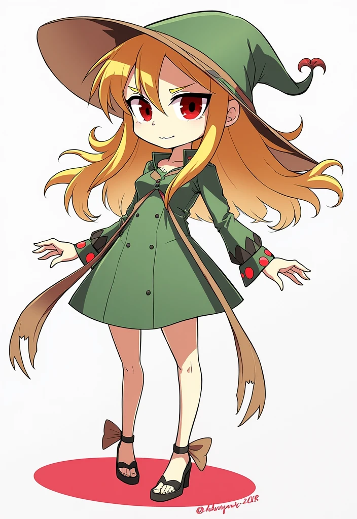 Anime female android, pale skin, blonde hair, dark sclera red eyes, smug face, sexy and vile, dark robes