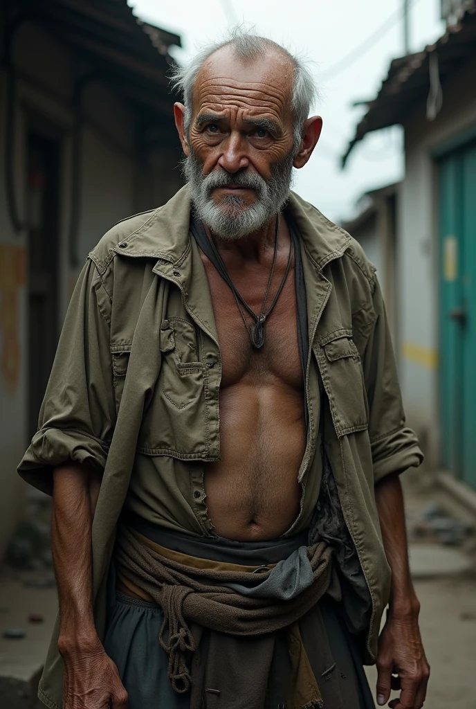 Believe me, a man who is a human being but in old clothes 