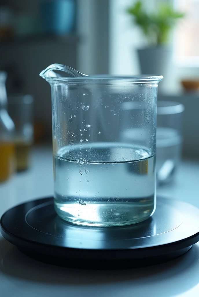 Prepare a bain-marie. Make use of the 500 mL beaker, Add 300 mL of tap water and heat it on a hot plate(from laboratory)