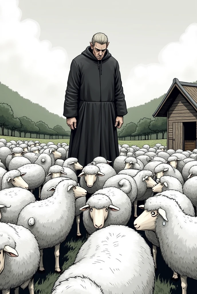 Sheep rejected and discriminated against for being different by the shepherd manga version
