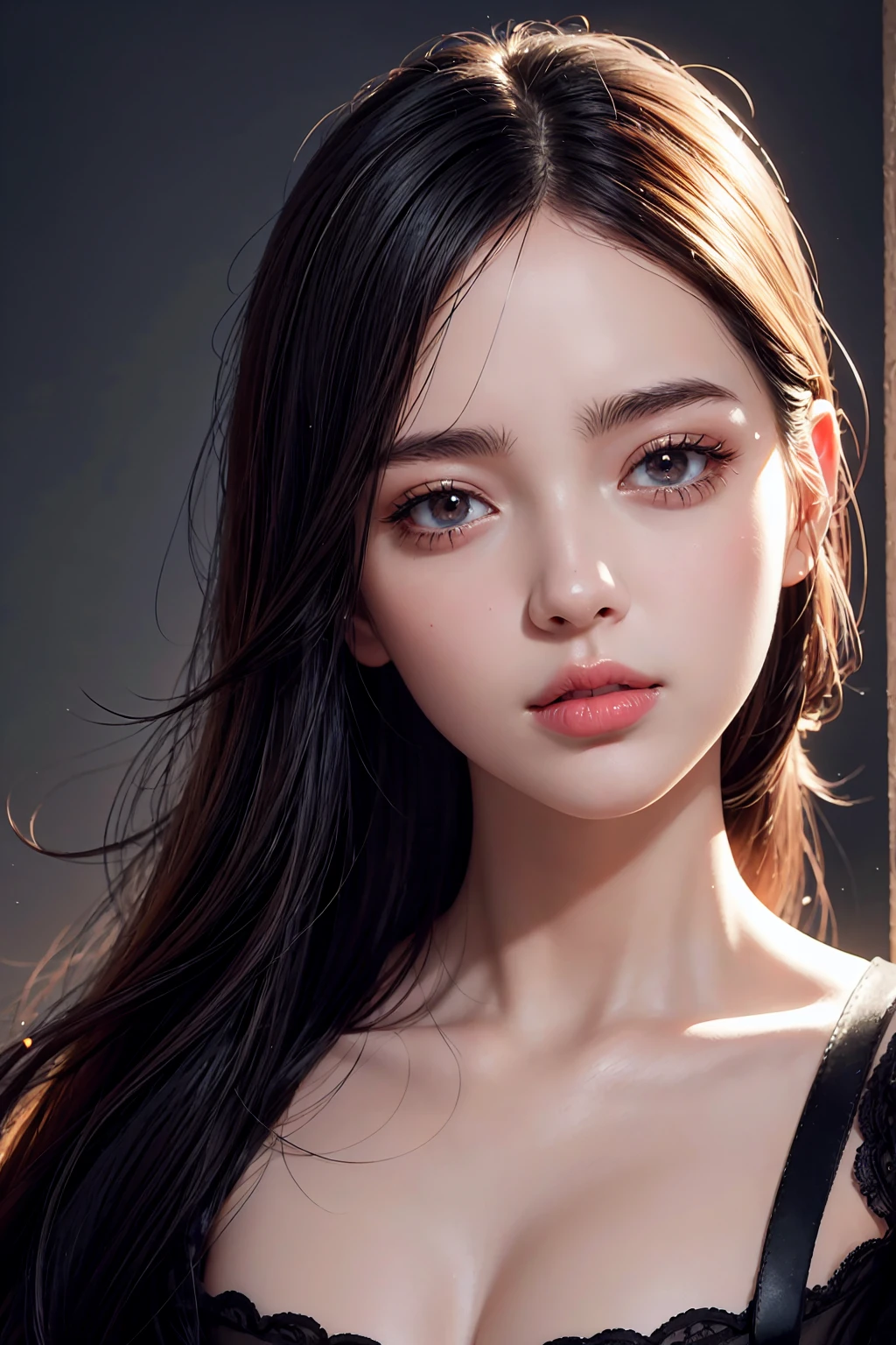 a beautiful blind girl, a girl with blindfold covering her eyes, a girl holding an apple, detailed face, beautiful detailed eyes, beautiful detailed lips, extremely detailed face and eyes, long eyelashes, cinematic lighting, dramatic lighting, photorealistic, 8k, high quality, masterpiece, hyperrealistic, fantasy, magical realism, vibrant colors, dramatic lighting, warm colors, soft focus