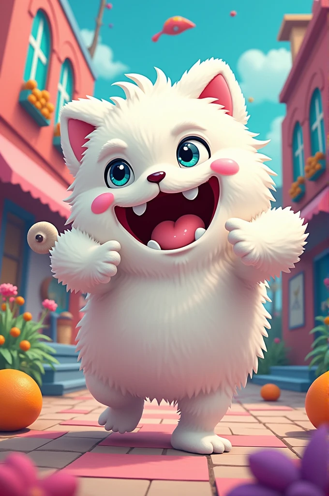 White furry skibidi version while killing him mx