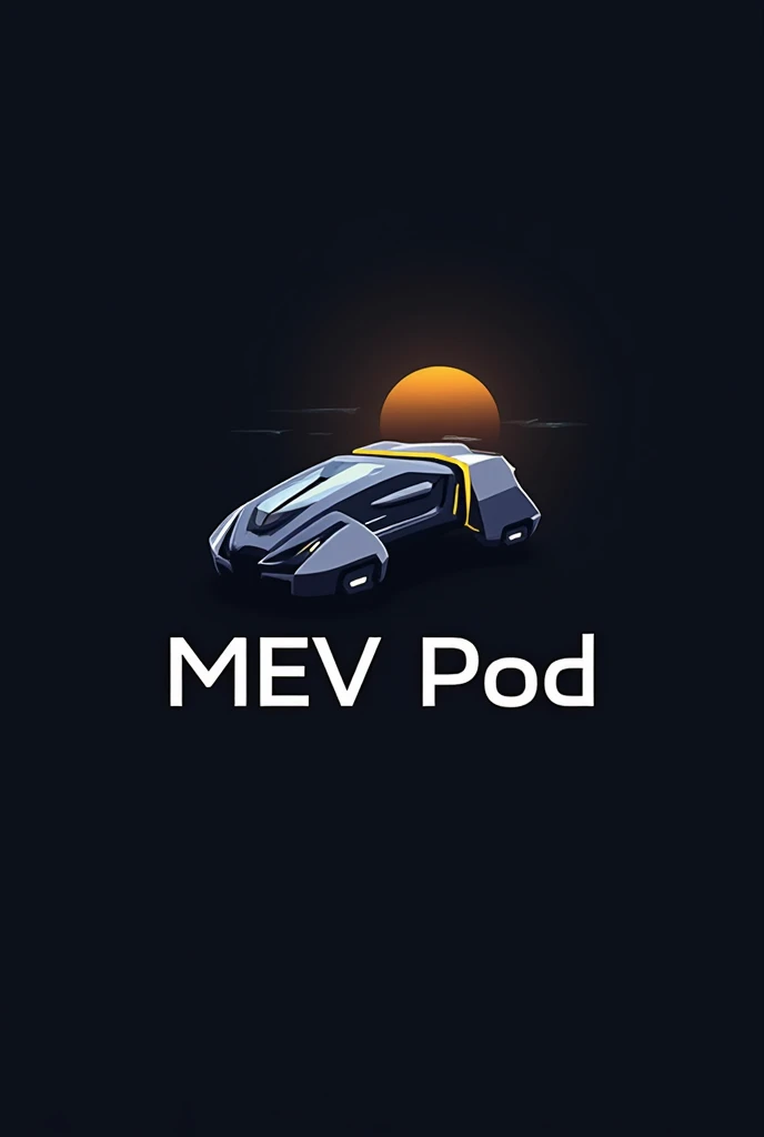 Make a unique logo named as Mev pod.