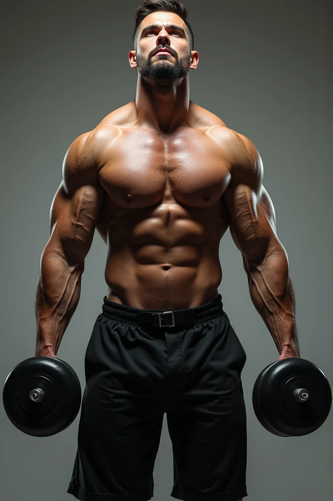 A man doing Dumbbell curl exercise