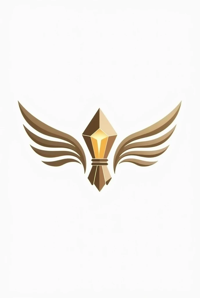 Create a shuttlecock logo with a jewel theme and a simple design on a transparent background.