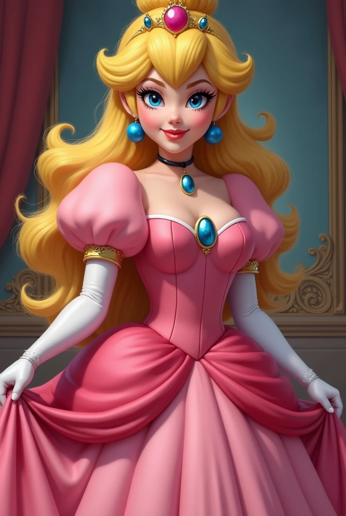 Princess peach 2d BDSM bratty payed to be pretty