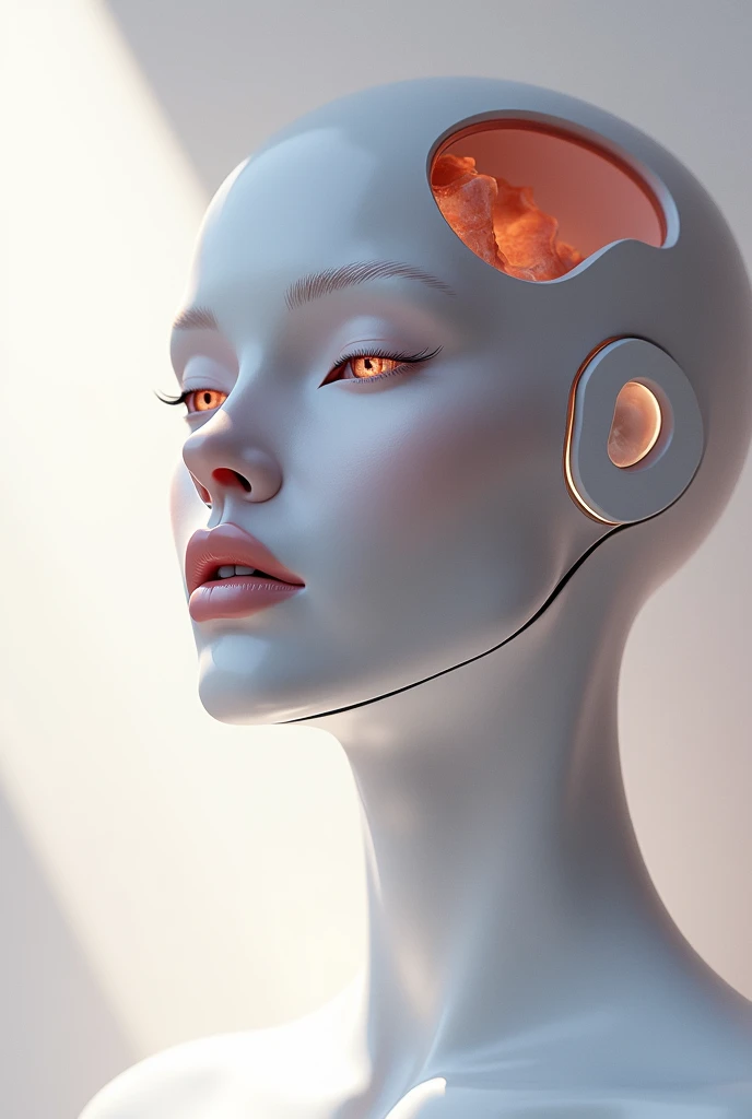 Create a logo for "Roya Glam," a modeling agency specializing in AI models. The design should seamlessly blend elements representing both human and AI models. Incorporate sleek, modern aesthetics that reflect sophistication and innovation. Consider using abstract or geometric shapes to symbolize the fusion of human beauty and advanced technology, with a color palette that exudes elegance and futuristic vibes. The logo should capture the essence of cutting-edge fashion and the seamless integration of AI in the modeling industry