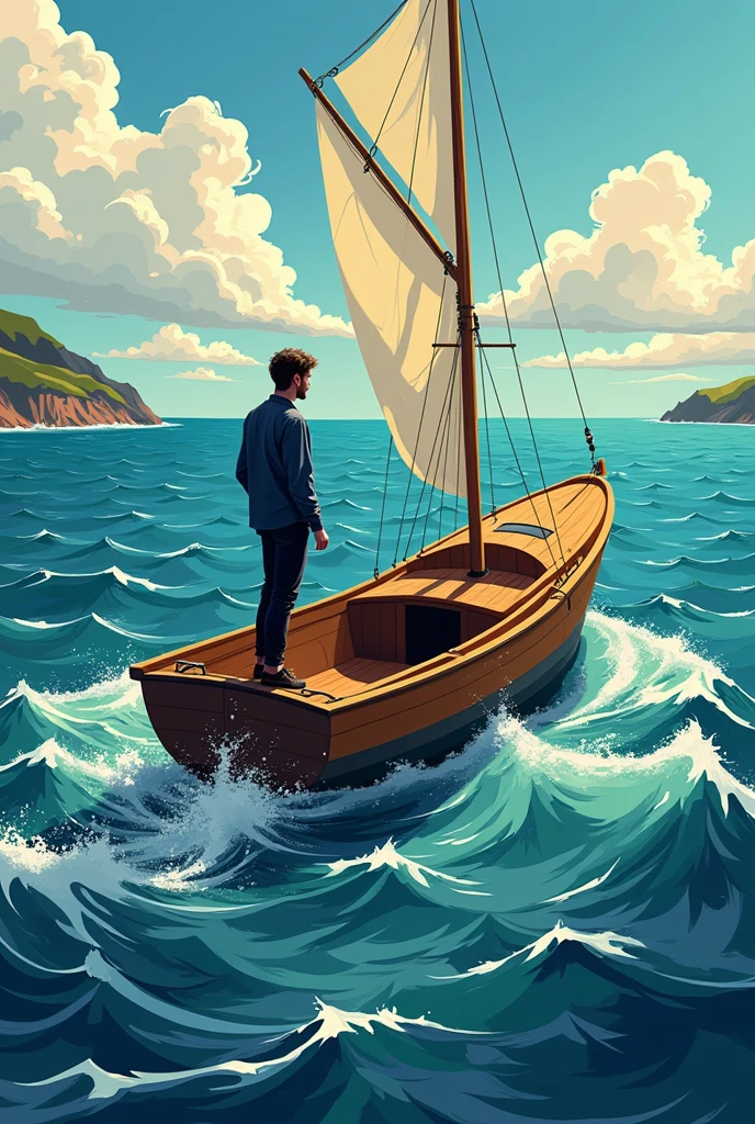 Despite the fear of leaving dry land and a slight feeling of seasickness due to the rocking of the sea, this boat story has some very distinct advantages. I enjoy the gentle breeze in my hair and the droplets of fresh salt water that splash my face Cubist Art