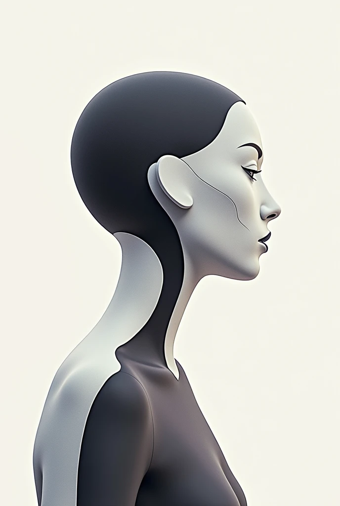 Create a logo for "Roya Glam," a modeling agency specializing in AI models. The design should seamlessly blend elements representing both human and AI models. Incorporate sleek, modern aesthetics that reflect sophistication and innovation. Consider using abstract or geometric shapes to symbolize the fusion of human beauty and advanced technology, with a color palette that exudes elegance and futuristic vibes. The logo should capture the essence of cutting-edge fashion and the seamless integration of AI in the modeling industry