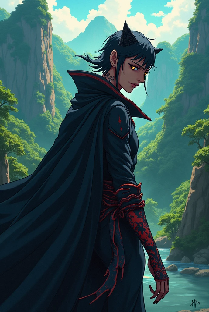 Villain from the state of Santa Catarina in anime style