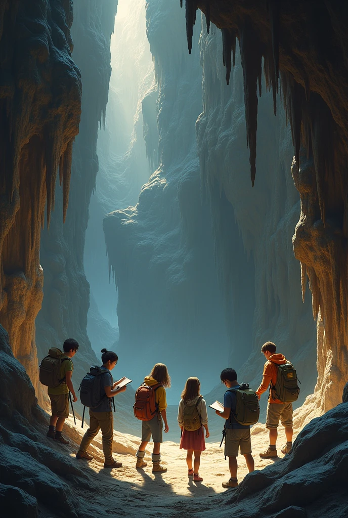 10 students in the cave