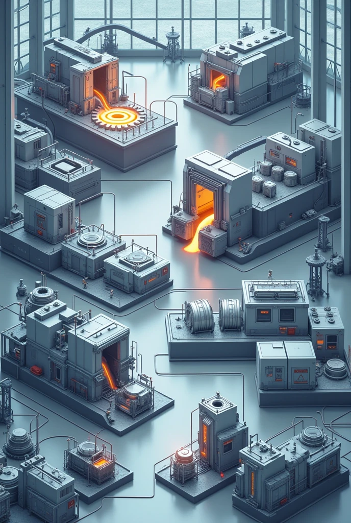 Different Process Stages.
• Each phase of production, from casting to machining and surface treatment, It is done in batches. For example, Molten aluminum is poured into specific molds, and once a batch of rims has been completed, We proceed to the next stage. This is characteristic of a batch process., where each stage may require different times and conditions