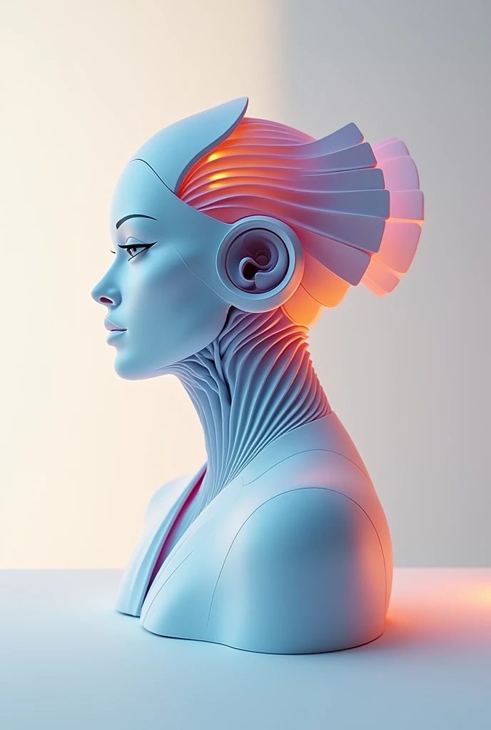 Create a logo for "Roya Glam," a modeling agency specializing in AI models. The design should seamlessly blend elements representing both human and AI models. Incorporate sleek, modern aesthetics that reflect sophistication and innovation. Consider using abstract or geometric shapes to symbolize the fusion of human beauty and advanced technology, with a color palette that exudes elegance and futuristic vibes. The logo should capture the essence of cutting-edge fashion and the seamless integration of AI in the modeling industry