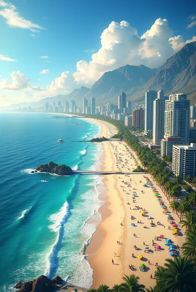 Make me cities with beaches