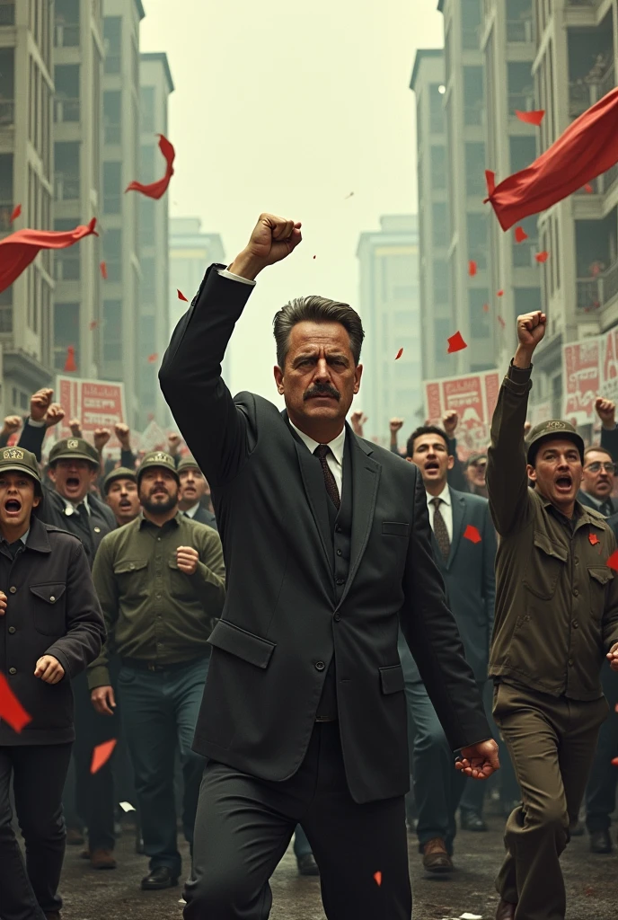 I need you to grow up, an image from the 1984 novel showing people resisting the regime's control and rebelling against it
