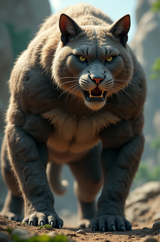 muscular cat