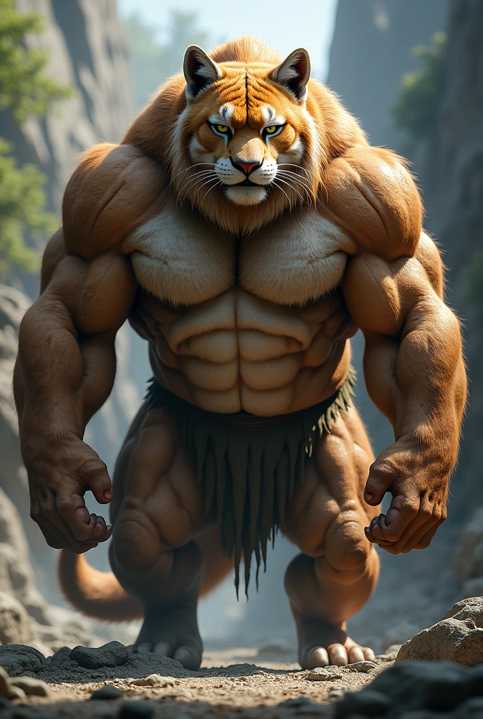 muscular cat