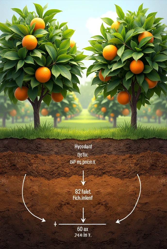 Nutrient ratio in soil in citrus
