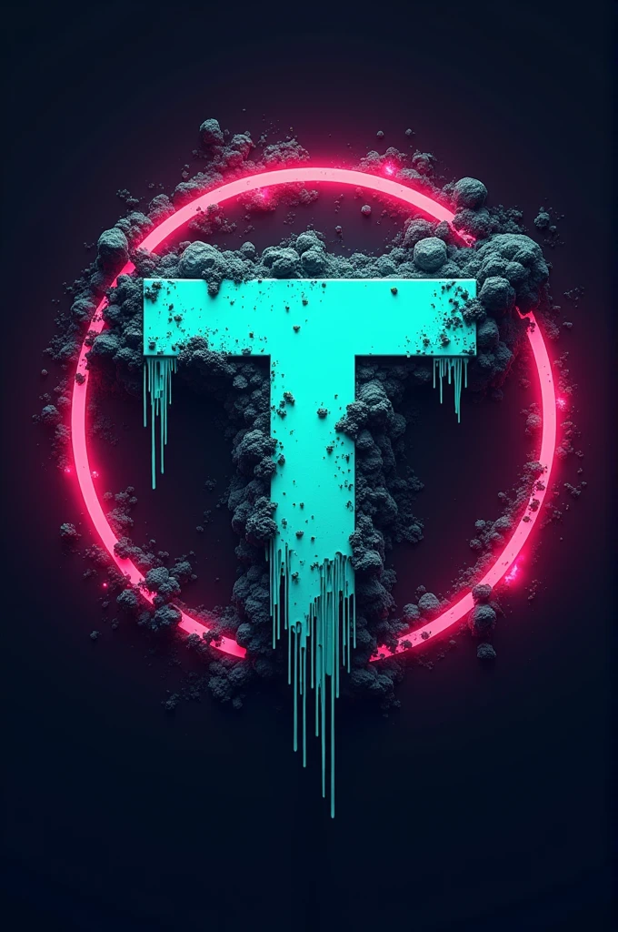 Make a high quality circle shape logo of my Gaming channel whose name is "TOXIC" and logo is based on toxicity