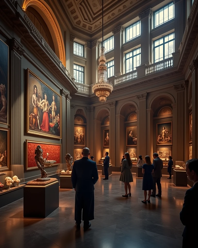 culture gallery, super realistic photo, high resolution