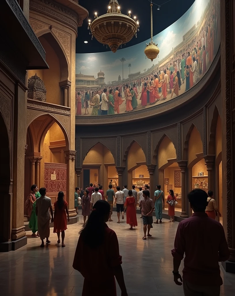 culture gallery, india culture, super realistic photo, high resolution