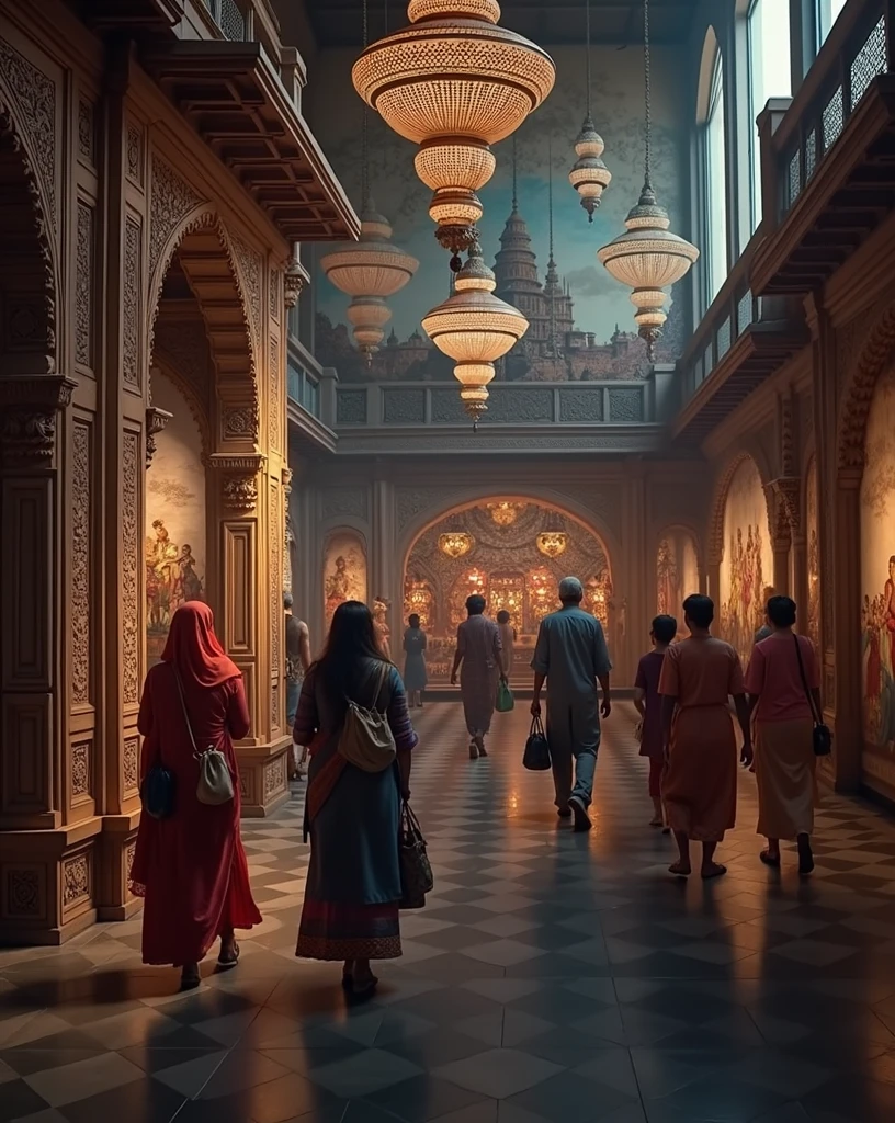 culture gallery, india culture, super realistic photo, high resolution