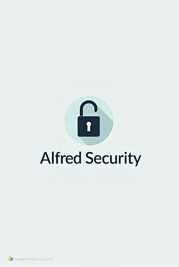 Information security logo called = Alfred segurity 🔒sem rosto de pessoa