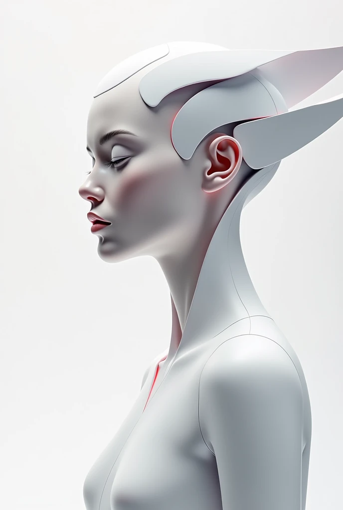 Create a logo for "Roya Glam," a modeling agency specializing in AI models. The design should seamlessly blend elements representing both human and AI models. Incorporate sleek, modern aesthetics that reflect sophistication and innovation. Consider using abstract or geometric shapes to symbolize the fusion of human beauty and advanced technology, with a color palette that exudes elegance and futuristic vibes. The logo should capture the essence of cutting-edge fashion and the seamless integration of AI in the modeling industry