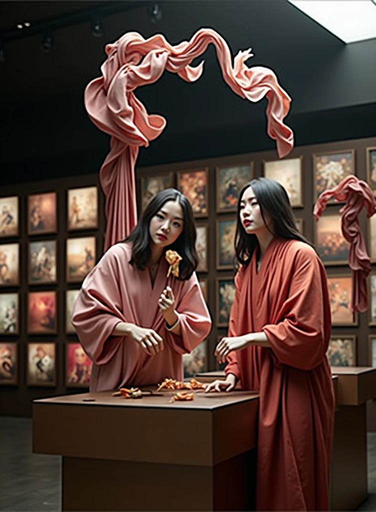 silk gallery, super realistic photo, high resolution