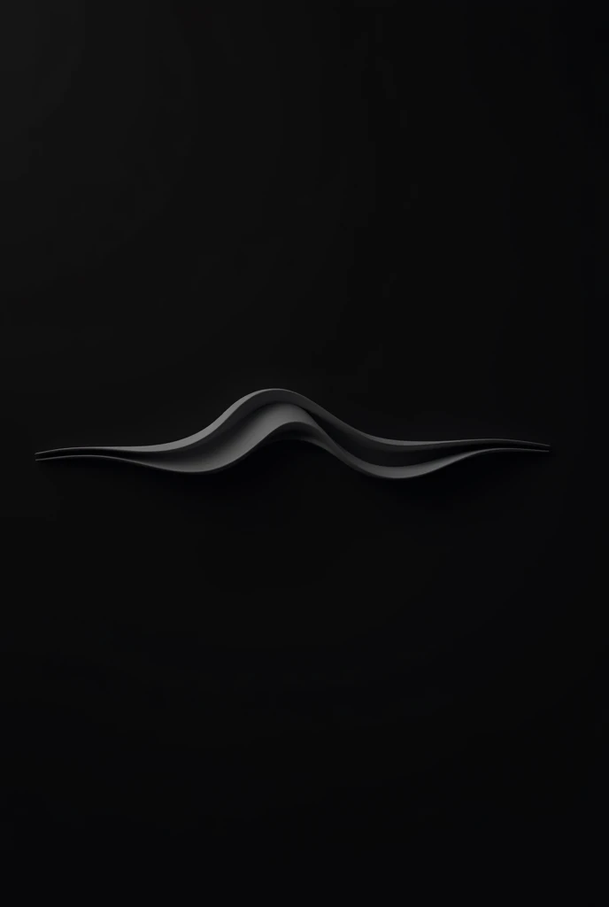 simple wave form icon, black background