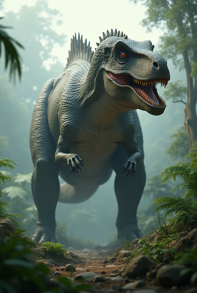 A HIGHLY DETAILED AND REALISTIC DINOSAUR