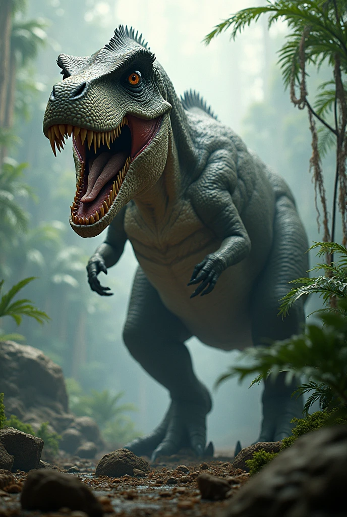 A HIGHLY DETAILED AND REALISTIC DINOSAUR