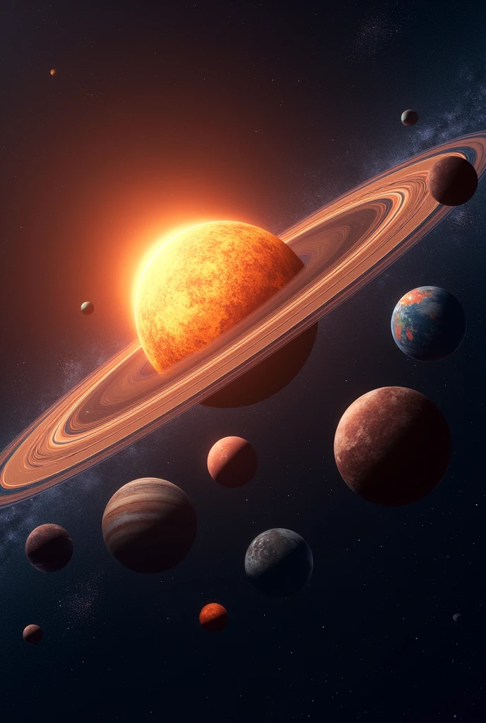 solar system with 8 planet