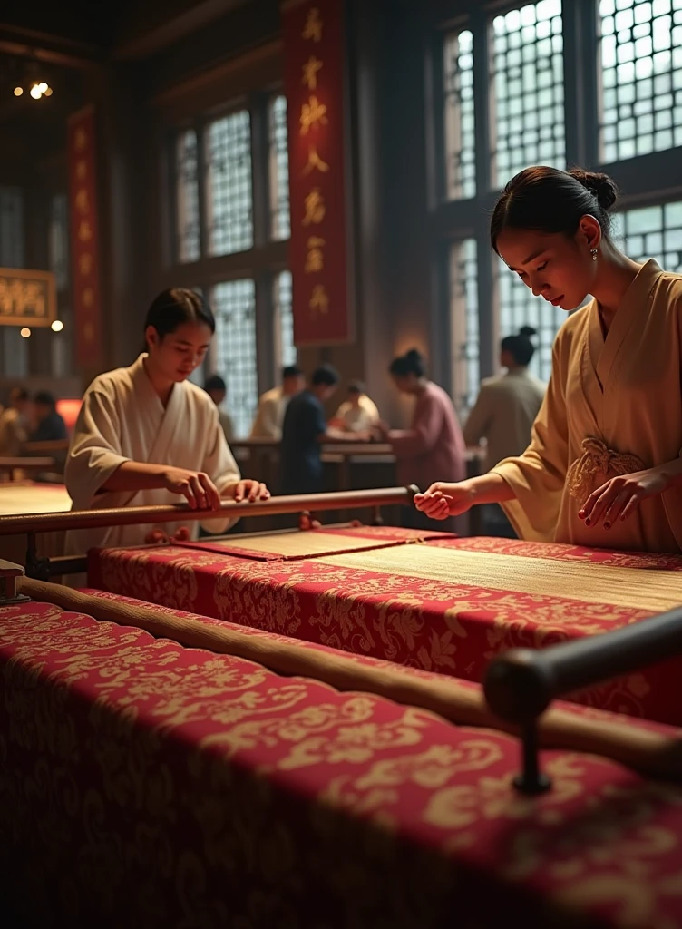 culture gallery, silk culture, super realistic photo, high resolution