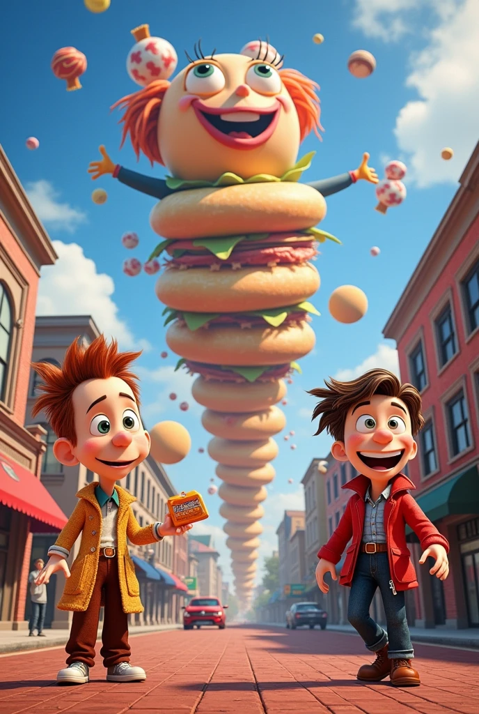 Images of the characters from Cloudy with a Chance of Meatballs