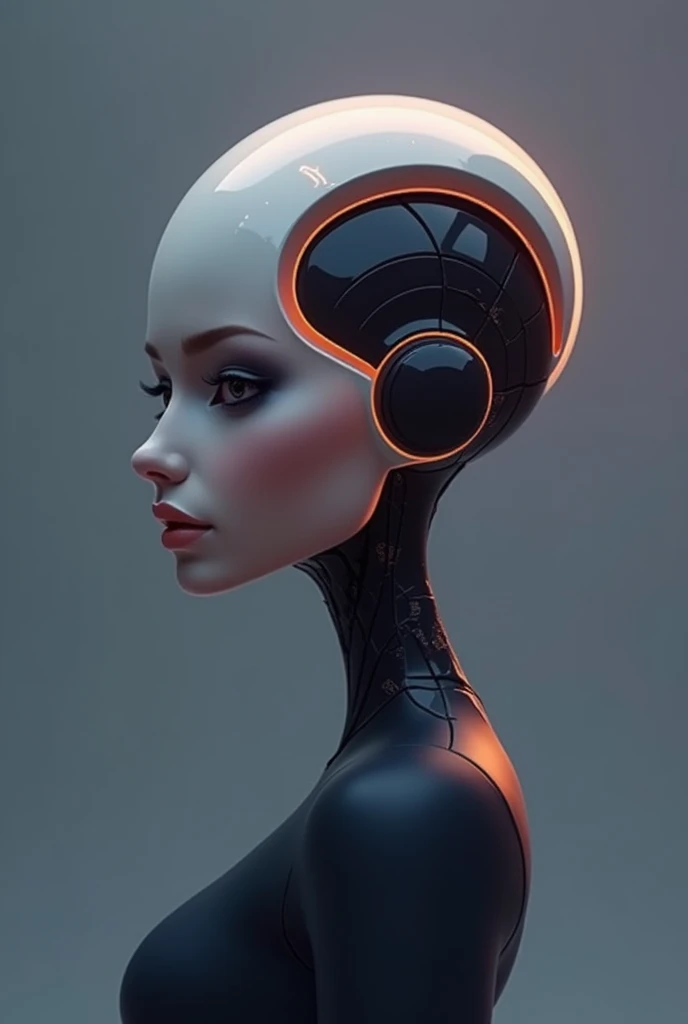 Create a logo for "Roya Glam," a modeling agency specializing in AI models. The design should seamlessly blend elements representing both human and AI models. Incorporate sleek, modern aesthetics that reflect sophistication and innovation. Consider using abstract or geometric shapes to symbolize the fusion of human beauty and advanced technology, with a color palette that exudes elegance and futuristic vibes. The logo should capture the essence of cutting-edge fashion and the seamless integration of AI in the modeling industry