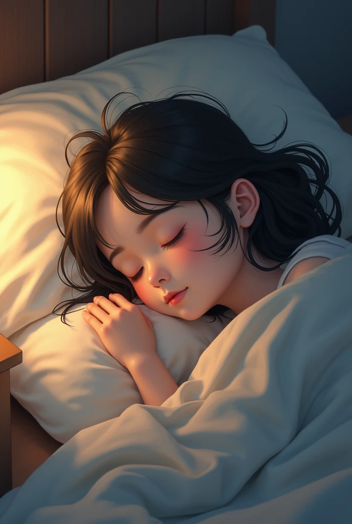 A girl sleeping